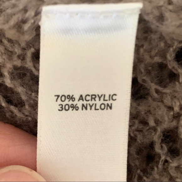 TROUVE Nordstrom Boyfriend Cardigan Sweater Open Weave Mauve Loose Fit Knit - Picture 15 of 15